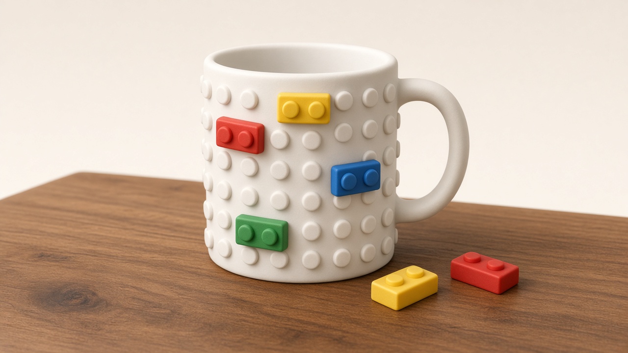 Illustration of Lumsburry build-on brick coffee mug