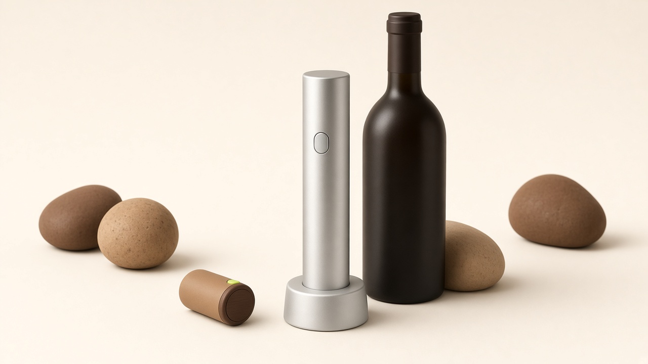 Illustration of Oster cordless electric wine opener