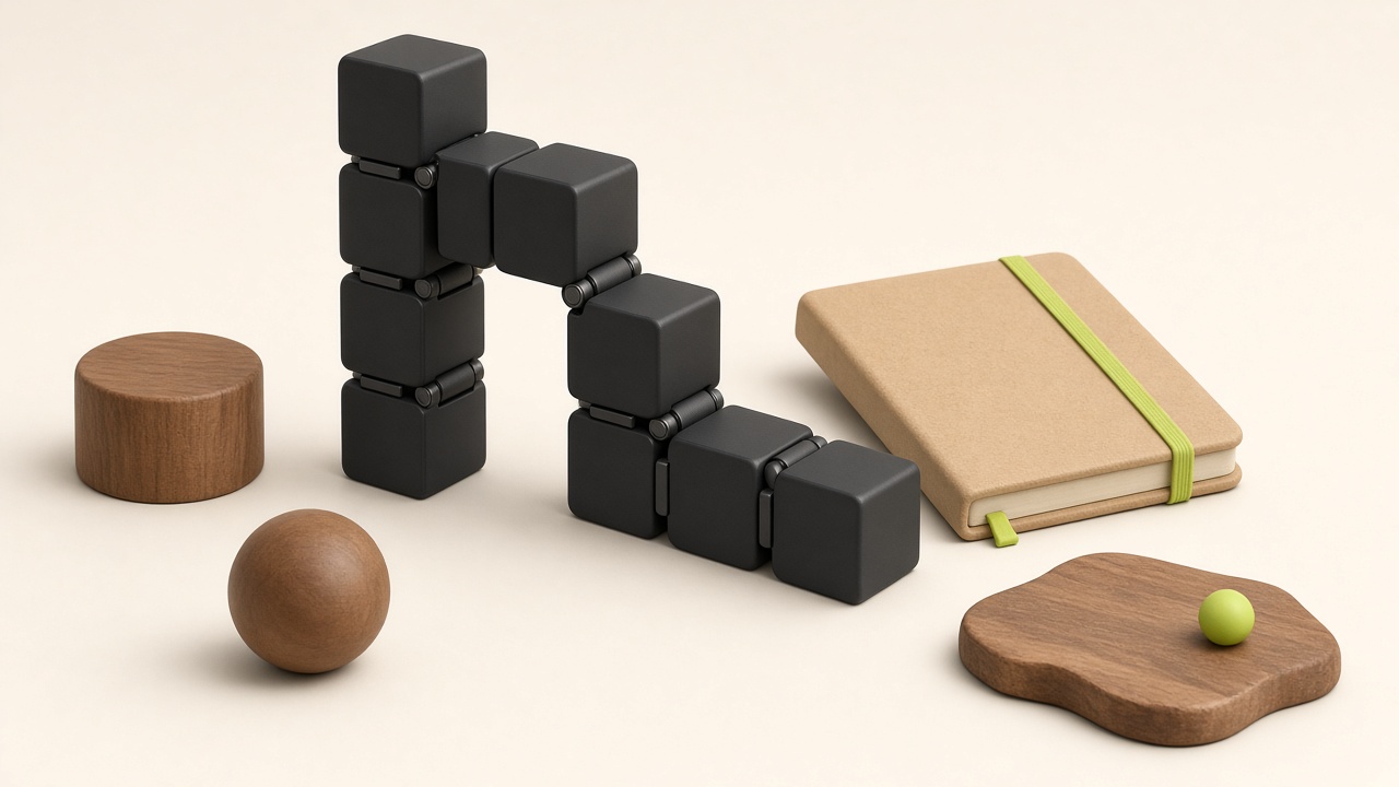 Illustration of PILPOC theFube fidget cube