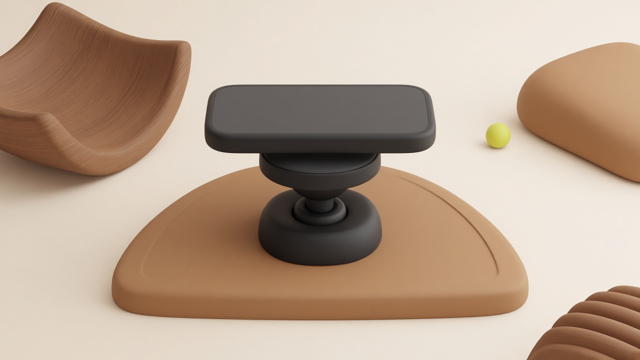 Illustration of Scosche MagicMount magnetic car mount