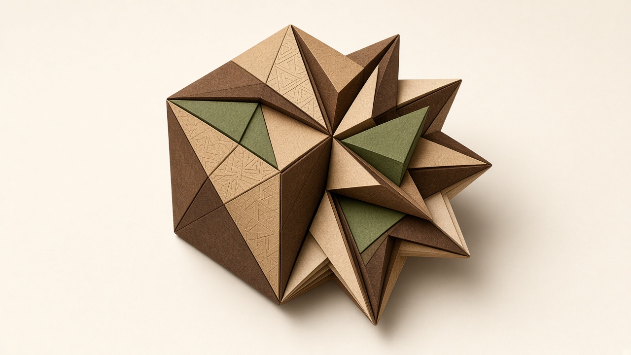 Illustration of Shashibo magnetic shape-shifting cube