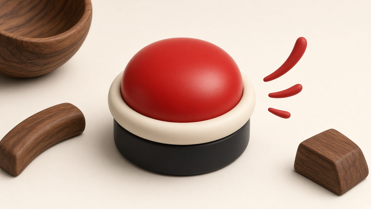 Illustration of The Official BS Button